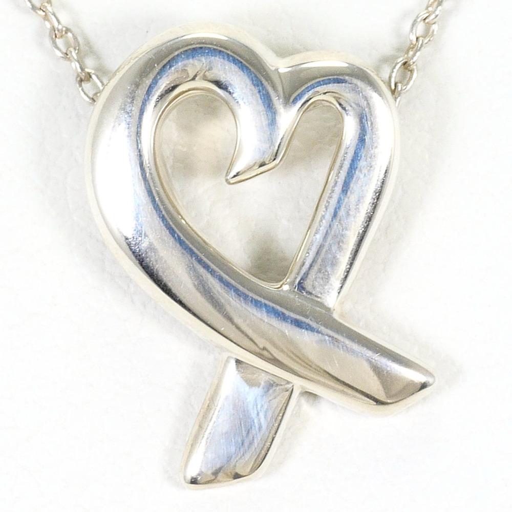 Tiffany & Co. Loving Heart Silver Necklace, Total Weight 2.8g, 45cm, Like New...